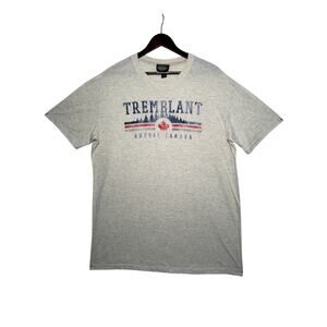 Mont Tremblant Quebec Canada T-Shirt Mens Gray XL SS Crew Casual Ski Resort